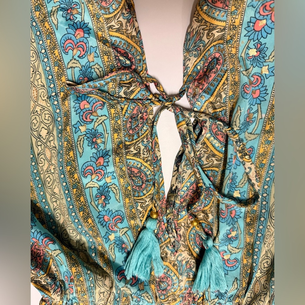 Mariposa Vibrant Paisley Beach Dress Size S. Excellent Condition - Picture 3 of 7